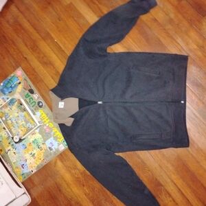 Black Zip Up Sweater
